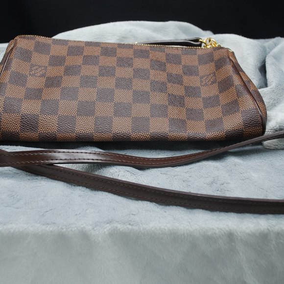 Louis Vuitton Damier Ebene Eva Pochette w/ Strap - Picture 10 of 10